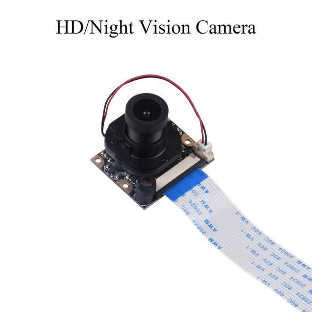 Raspberry Pi 4B Camera Module Night Vision 5MP Webcam With Infrared IR Sensor LED Light For Raspberry Pi 4B/3B+/3B