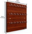 Wall Key Hanger Engineered Wood Key Holder Stand/Wall Hooks Stand/Plain Key Holder for Home Office/Wall Mounted Key Holder/Key Hold/Key Chain Hanging Board/Wall Hanging Key Holder (Walnut) Holder Hook-21. 