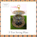 Three Tier Serving Platter (Round) - Best Serve ware - Heritage, Serving essential, Aesthetic designs. 