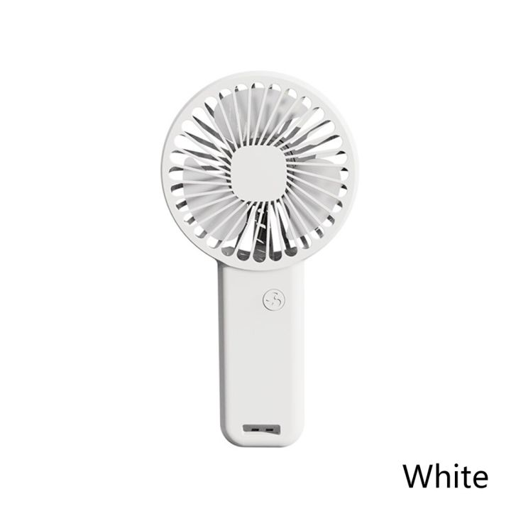Xiaomi Portable USB Chargeable Cute Mini Fan Handheld Fans with Base Summer Outdoor Portable Hand Hold Fan with Phone Holder