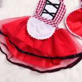 Baby Girls Tutu Dress +Cape Cloak Outfit Newborn Little Red Riding Hood Cosplay Photo Prop Costume Girl Party Dress Baby Clothes. 
