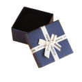 1Pc Package Engagement Ring Box Compact Display Case Velvet Interior Earrings Box Bow Design Square Box Necklace Holder for. 