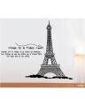 Wall Stickers Eiffel Tower Wall Sticker Paris Famous Building Wall Sticker For Living Room.. 