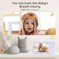 BOIFUN 5-inch Smart Video Baby Monitor with 1080P 360 Camera, Motion & Cry Detection, Humidity & Temperature Monitoring, Pan-Tilt-Zoom, Night Vision, Two-Way Audio [Smart APP Control]. 