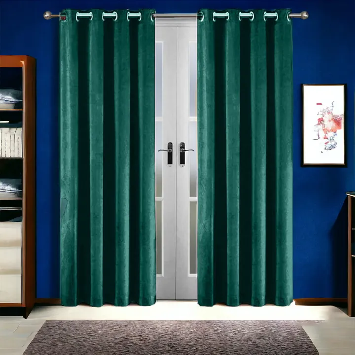 Malai Velvet Curtains for Window/ Door/ Bedroom/ Hall/ Entryway ...