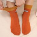 1 Pair Autumn Winter Breathable Stockings Army Green Sports Mid-tube Sock Men Simple Thicken Warm Floor Socks. 