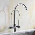3 Way Kitchen Sink Faucet Mixer  Brass Chrome Hot & Cold Filter Tap for Purified Drinking Water. 
