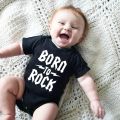 Urodzony w skale noworodek z krótkim rękawem bawełna Body dziecięce śliczny kombinezon niemowlęcy kombinezon niemowlęcy strój niemowlęcy Body Rock. 