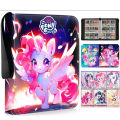 My Little Pony Card Book Pinkie Moon Treasure Collection Book Nine Palace Grid Genuine Storage Book with Zipper Card Game OVERDOESETO. 