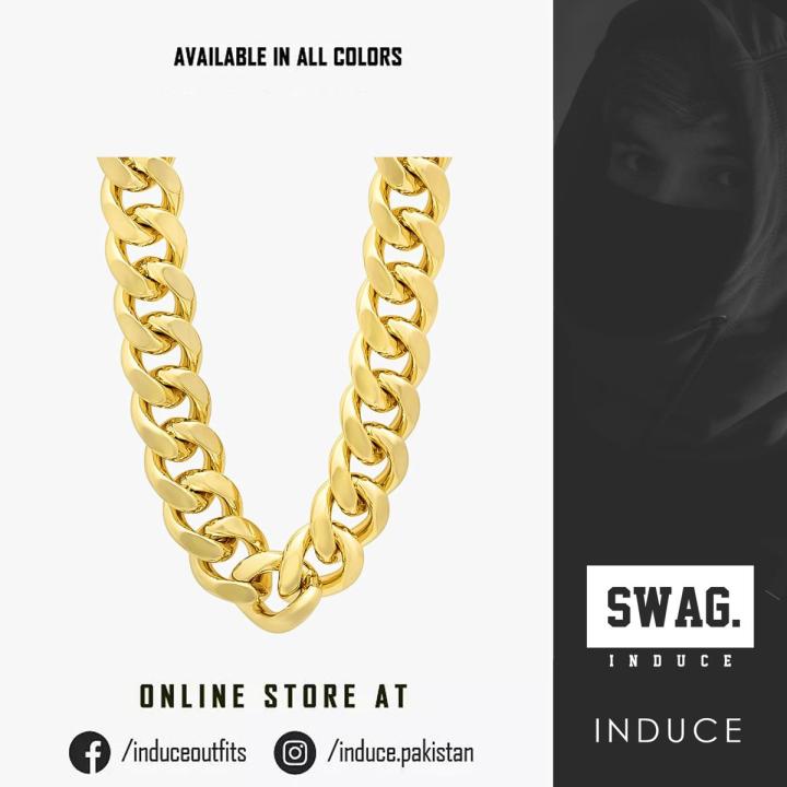 Golden Chain 14k Gold Plated In Metal | By Induce Pakistan