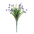 In Stock Wholesale Plastic Small Camellia Artificial Flower Narcissus Decoration Props Potted Flower Arrangement 7Seven Fork Spring Grass. 