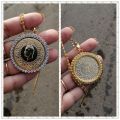 Never Faded Big Size Turkey Coin Pendant & Necklaces with AAA Crystal for Women Gold Color Turkish Coins Jewelry Ethnic Gifts. 