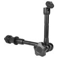 1 Pcs Magic Arm 11 Inch Articulating Arm Magic Friction & 4 Pcs 1/4 Inch Tripod Screw Flash Shoe Mount. 