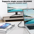UGOURD USB thunderbolt 4 type c 40Gbps 240W Fast Charger For Laptops eGPU Phone 8K 60HZ UHD Video Cable. 