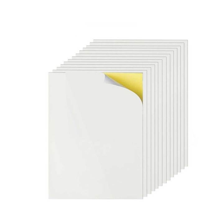 Sticker Sheets For Shipping Labels and Printing – Pack of 25 Sheets White Matte, Printable: Inkjet or Laser Printer, Online Labels.