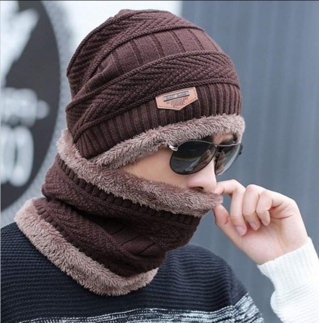 Winter%20Cap%20and%20neck%20Elastic%20Knitting%20Thick%20Fleece%20Warm%20Woolen%20Beanie%20Cap%20Sport%20Hat%20&%20Neck%20Scarf%20Set%202%20Piece%20-%20Image%208