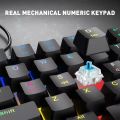 Original Branded Gaming Keyboard RGB Tsunami AX-104 Full Mechanical RGB Keyboard Blue Switch RGB Backlighting Wired Keyboard Best Blue Button Full Mechanical Gaming RGB Backlight Keyboard USB C to USB Type Keyboard Mobile Connecting Keyboard. 