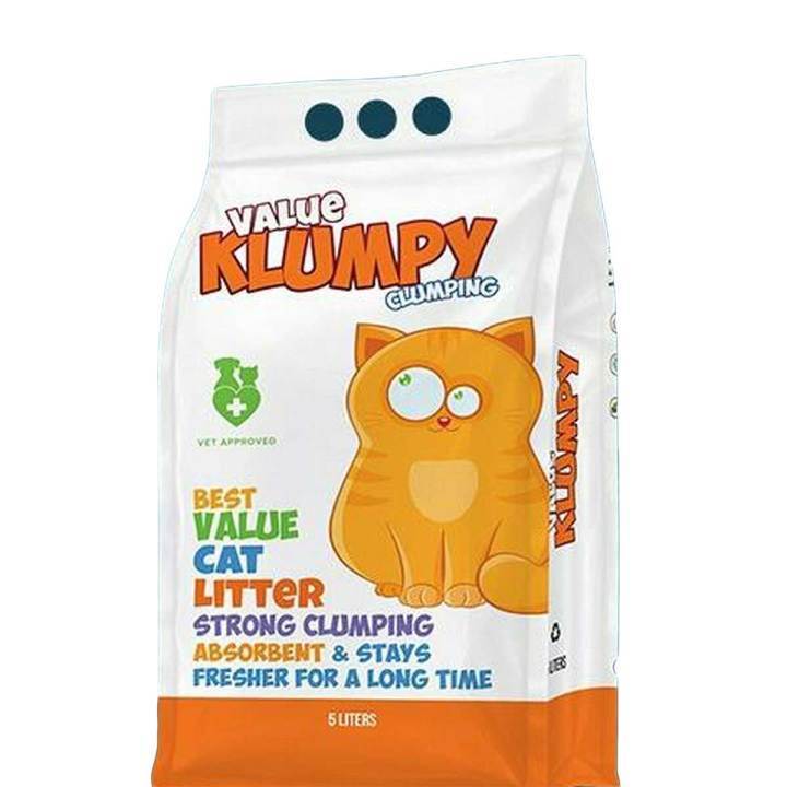 Klumpy Value Klumpy Clumping Cat Litter - 5 Litre & 20 Litter | Daraz.pk