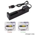 1 Slot Fast charger Universal Intelligent USB Battery Charger  Slot Universal USB Battery Charger Adapter Smart Fast Charging USB for 18650  Battery Charger 18650 Lithium Rechargeable Battery Charger Single Slot Cell Charging Adapter. 