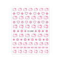Hello Kitty nail stickers cute star Kitty cat nail decals small accessories. 