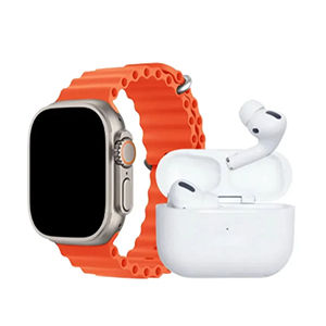 X90/T900 ULTRA MAX SMART WATCH + AIRPODS 2 IN 1 SET - BIG 2.3 INFINITE DISPLAY - 2 STRAP SMART WATCH FOR MEN AND WOMEN