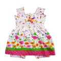 Hashtag outfit Cotton Frock For kids and Baby Girls - Floral printed baby frocks with matching shorts- Summer cotton frocks for girl. 