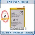 BL-49FX ORIGINAL BATTERY FOR INFINIX HOT 8 / HOT 8 LITE /HOT 9 / HOT 9 PLAY BL 49FX 5000MAH CAPACITY BRAND NEW BATTERY FOR BL49FX MOBILE. 