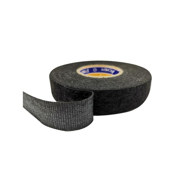 15M New Tesa Type Black Coroplast  Strong Adhesive  Adhesive Cloth Tape For Cable Fabric Wiring  Width  Length15M