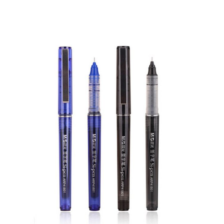 M and G Roller Gel Si-Pen 0.5mm Directly installed ink pen Blue and Black