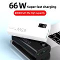 20000mAh Power Bank 66W Fast Charging Portable Mobile Charger for iPhone and Android, Dual USB and Type C Ports. 