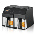 New RAF XXXL12L Dual Zone Digital Smart Air Fryer | R.5342 | 7L + 5L Bowl Capacity | 1550W + 1250W | Stainless Steel. 