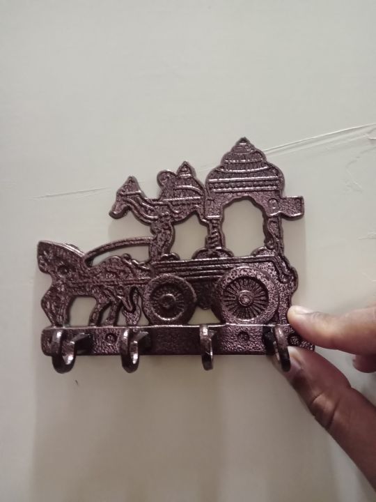 Key Holder Metal Horse carriage Wall