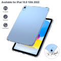 Case For iPad 10th Generation 10.9 inch Clear Case TPU, Shockproof Transparent Back Cover iPad 10th Generation 10.9 inch  A2757, A2777, A2696.. 