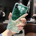 For iPhone Xs Max Back Cover Luxury Bling Shining Gold Foil Girls Cases Space Glitter Stars Soft Silicone Mobile Phone Protective Case. 