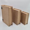 Plain DIY MDF Book Style Box for Craft | Unfinished MDF Box Plain for Decoupage | MDF Box for Art and Craft | 10x7x2.8 inch 10mm Thickness. 