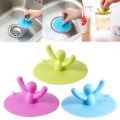 【FUN LIVE】 Byssherer 1 Pc Floor Drain Cover Little Man Kitchen Bathroom Rubber Tub Sink Plug Laundry Water Stopper. 