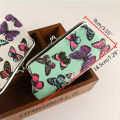 To Global Retro Butterfly Green Printing Coin Purses Hasp Wallet Ladies Clutch Change Purse Mini Money Bag for Girls Women. 
