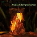 Solar Light Flame Light Outdoor Waterproof Garden Courtyard Park Land Scape Lantern Dynamic Simulation Flame Stamp Night Light. 