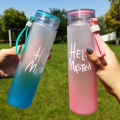 [Hot Sale] Hello Masterr Portable Frosted Gradient Bottle Glass - Pack Of 4. 