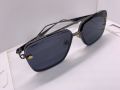 Sunglasses Large Frame Metal Cut Edge Double Beam Driving Glasses Sunglasses Fashion Personality Sunglasses Metal UV400 UV protection Clean Vision for Men. 
