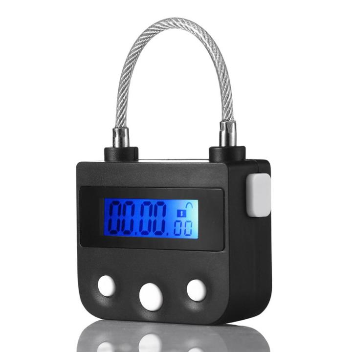 Time Lock Electronic Timer Lock Household Temporary Lock Time Lock Electronic Lock Countdown - Black