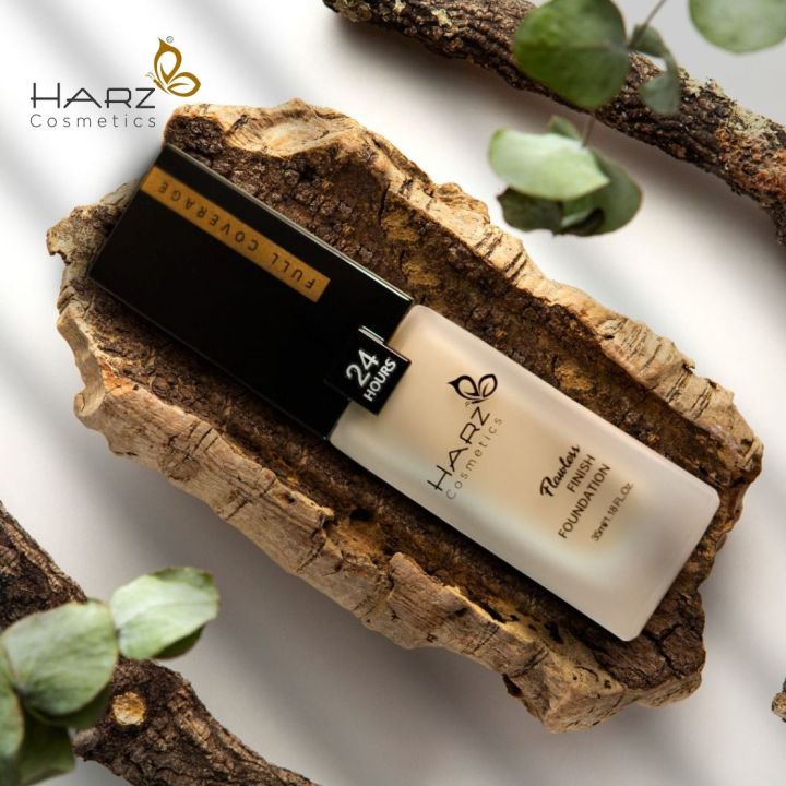 HARZ - Cosmetics Liquid Foundation Full Coverage Lightweight Waterproof Sweatproof Flawless 35ml
