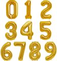 Number Foil Balloon 16 Inch Digit Balloons GOLD. 