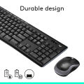 Logitech MK270 Wireless Keyboard & Mouse Combo (Black). 