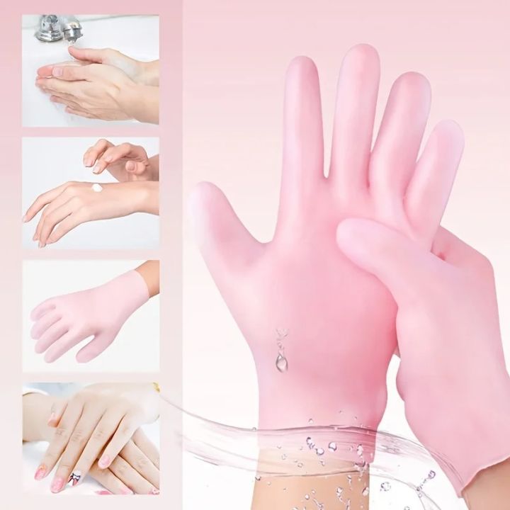 Silicone Socks 1 Pairs Women Men Dry Cracking Skin Anti Slip Silicone Moisturizing Socks for Aloe Socks Silicone Gel Heel Socks