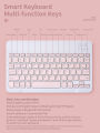 Ultra-Slim Bluetooth Keyboard and Mouse Combo Rechargeable Portable Wireless Keyboard Mouse Set for Apple iPad iPhone iOS 13 and Above Samsung Tablet Phone Smartphone Android Windows (pink). 