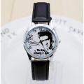 Elvis Presley Wrist Watches Men Activities Quartz Watch Elegant Leather Watch. 