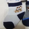 Pack Of 3 Socks Set  New Born To 12 Months Baby Socks In Multi-Color By Fashion Galaxy. 