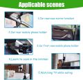 360° Rearview Mirror Phone Holder, Universal Car Phone Holder, for Car Rearview Mirror Cylindrical Mount, Phone and GPS Holder, Suitable for All 4-6.1 Inch Mobile Phones. 