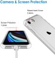 iPhone 8, 4.7-Inch, Shockproof Bumper Cover, Anti-Scratch Clear Back (Clear). 